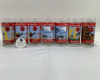 Vintage Middle Eastern McDonald's Coca-Cola Glasses