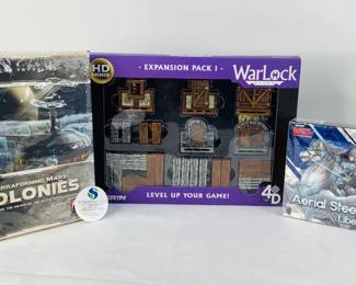 Warlock Tiles, Vanguard "Aerial Steed Liberation" Booster Pack & J. Fryxelius "Terraforming Mars Colonies"