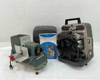 Vintage Bell & Howell Movie Projector & Vintage Argus 300 Slide Projector