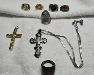 Mens Rings and Necklaces 
