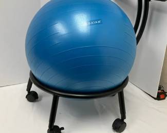 Gaiam Balance Chair with Custom Fit Balance Ball, DVD Manual