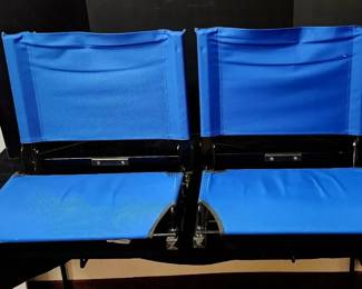 Two Stadium Chairs with Raiders Logos
