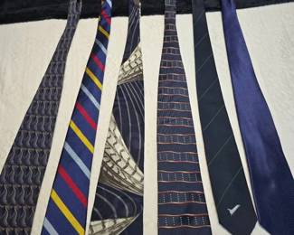 Six Beautiful Blue Ties Lot 2 