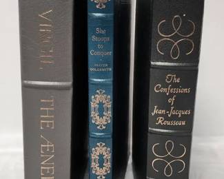 Easton Press Collectors Edition Leather Bound Virgil The Aeneid,She Stoops To Conquer,  The Conf.