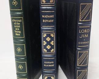 Easton Press Collectors Edition Leather Bound Lord Jim, Madame Bovary  Portrait Of The Artist