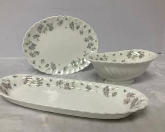 Wedgewood April Showers Relish Tray, Small Plate  Small Oval Bowl