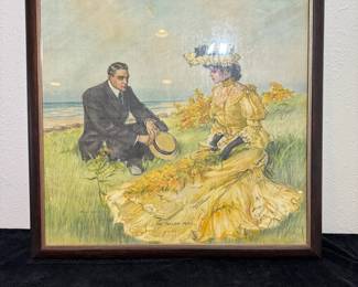 Vintage Framed Print The Yellow Peril 