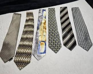 Six Brown Toned Ties