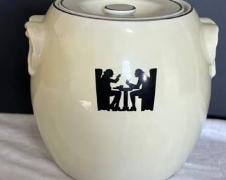 Hall Tavern Ware Silhouette Pretzel Jar