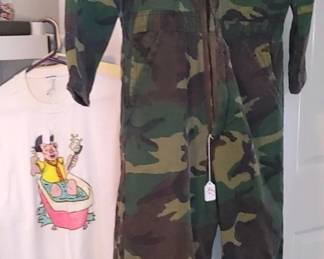 Thick camouflage jumpsuit