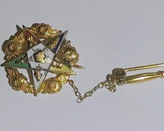 Great choice of vintage Masonic jewelry Eastern Star jewelry