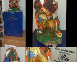 Vintage Yr 2000 Pipka Door County Santa #4497 of 4500 in box