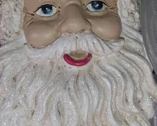 Santa Claus face wall plaque