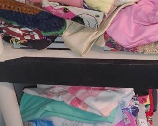 Vintage gloves scarves towels if not priced bring me a pile don't be afraid