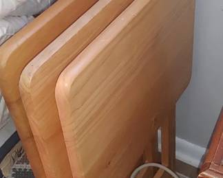  TV trays wooden 