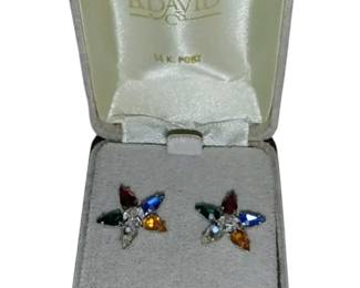 Eastern star earrings