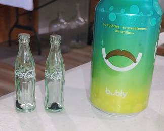 Tiny glass Coca-Cola bottles made in the USA