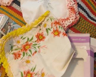 Vintage floral ladies handkerchiefs new Vintage in box