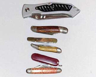 Just a sampling of vintage knives we have many