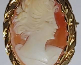 Antique Gold filled Cameo