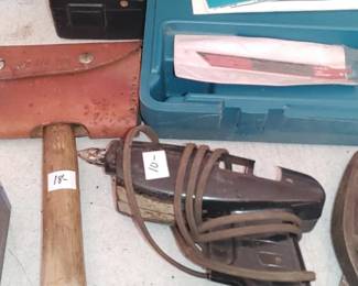 Tools axes hammers etc