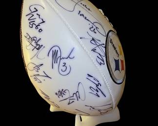 Autographed Pittsburgh Steelers Football