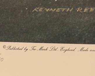 Pebble Beach Golf Links Limited Edition Print by Kenneth Reed FRSA