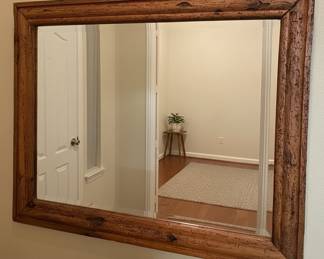 Rustic Reclaimed Wood Mirror