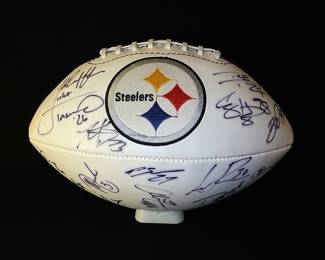 Autographed Pittsburgh Steelers Football