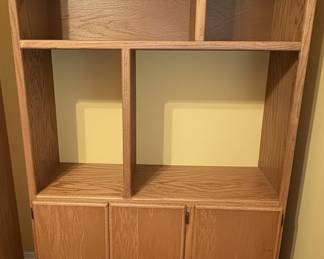 Mid-Century Modern Oak Bookcase
