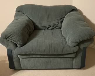 Green Overstuffed Armchair