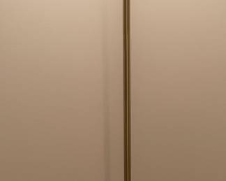 Brushed Nickel Torchiere Floor Lamp with Frosted Glass Shade
