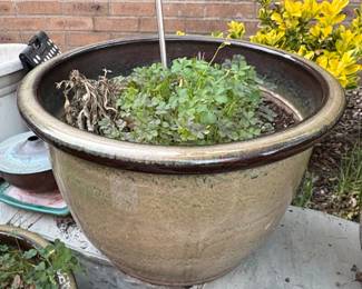 Large Glazed Ceramic Planter Pot - Southern Patio Heritage
