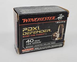 Winchester 40 S&W 165gr JHP 20ct Centerfire Cart.