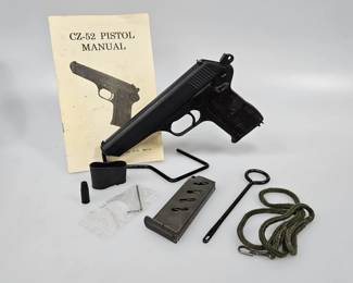 CZ-52 Semi-Auto Pistol + Accessories