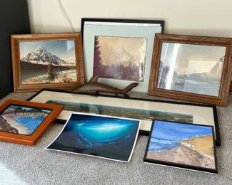 JB159Seascape And Landscape Paintings And Photograph