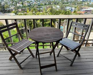 JB157Bistro Set With Two Chairs  Table