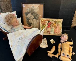 JB267Antique Dolls, Cradle  Stories