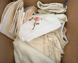 JB218Antique Linen Mystery Lot