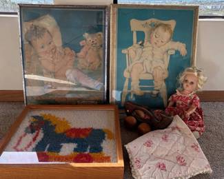 JB181Vintage Nursery Decor, Doll  Toy