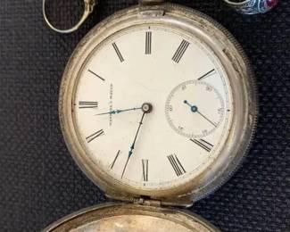 JB225VWetmores Watch, Sterling Pocket Watch And Two Rings