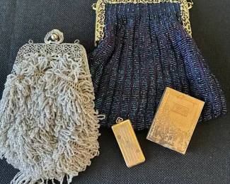 JB221Vintage Purses, Masonic Locket And Brass Vintage Purses, Masonic Locket And Brass Pocket Photo Album