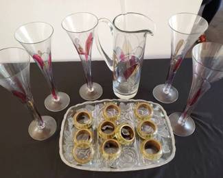 JB145VFostoria Galleria Romania Pitcher And More 