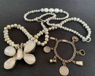 JB257VChildrens 925 Charm Bracelet  Butterfly Necklace