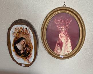 Saint Rita of Cascia and Virgin Mary pictures