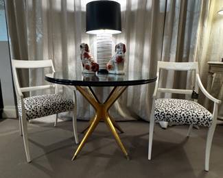 Theodore Alexander Entrance Table & Baker Side Chairs