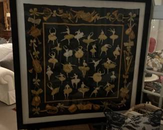 Framed Hermes Scarf