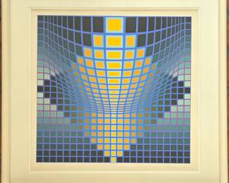 Large Victor Vasarely, signed & numbered
