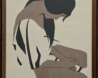 Georg Rauch "Angela"; signed/numbered lithograph (40/250)