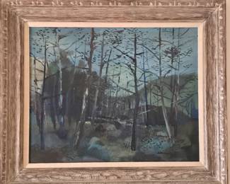 Original oil painting; signed Ackerman